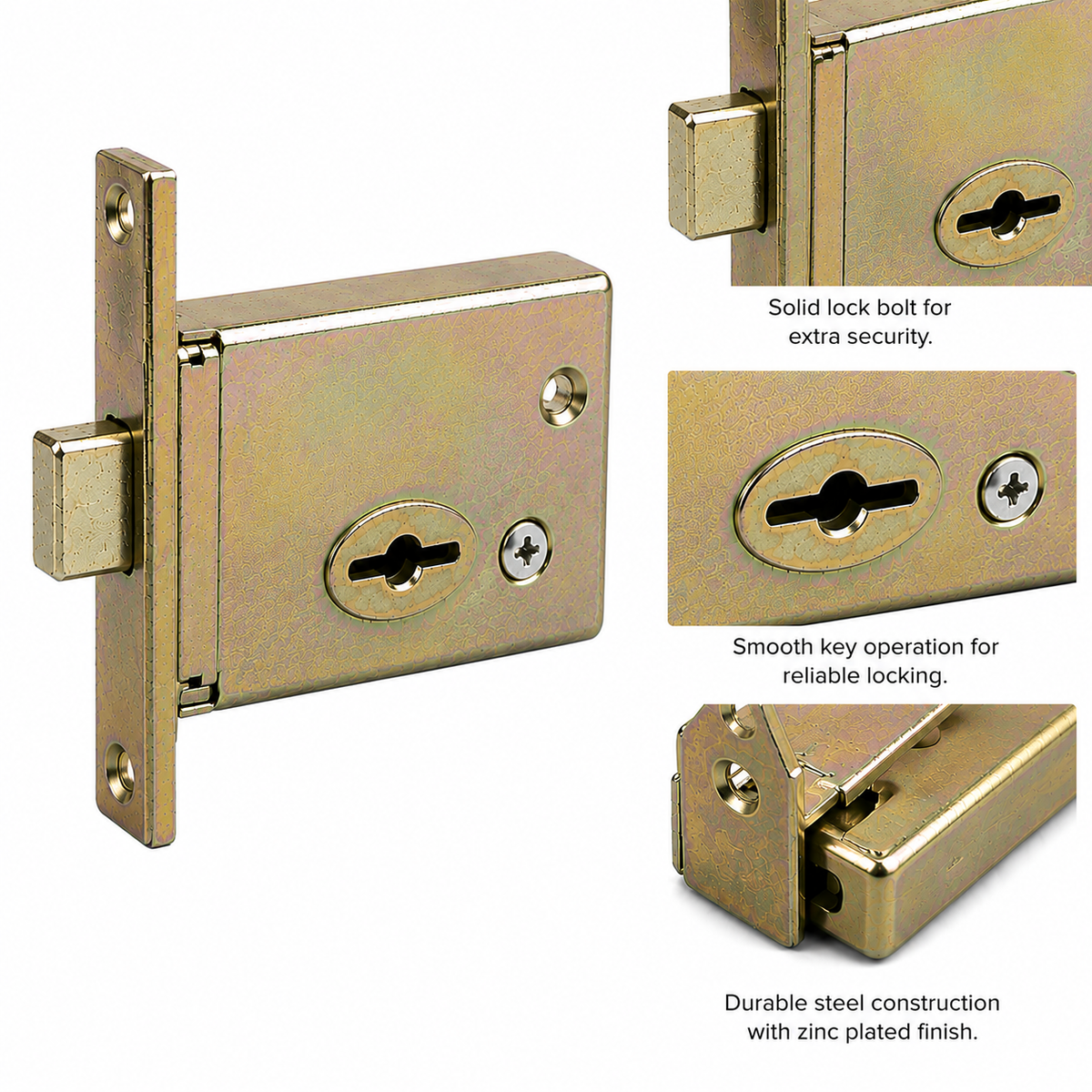 Gate Lock with 2 Keys - Security Lock