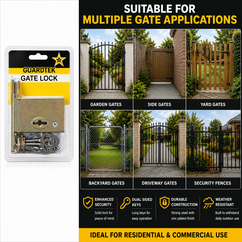 Gate Lock with 2 Keys - Security Lock