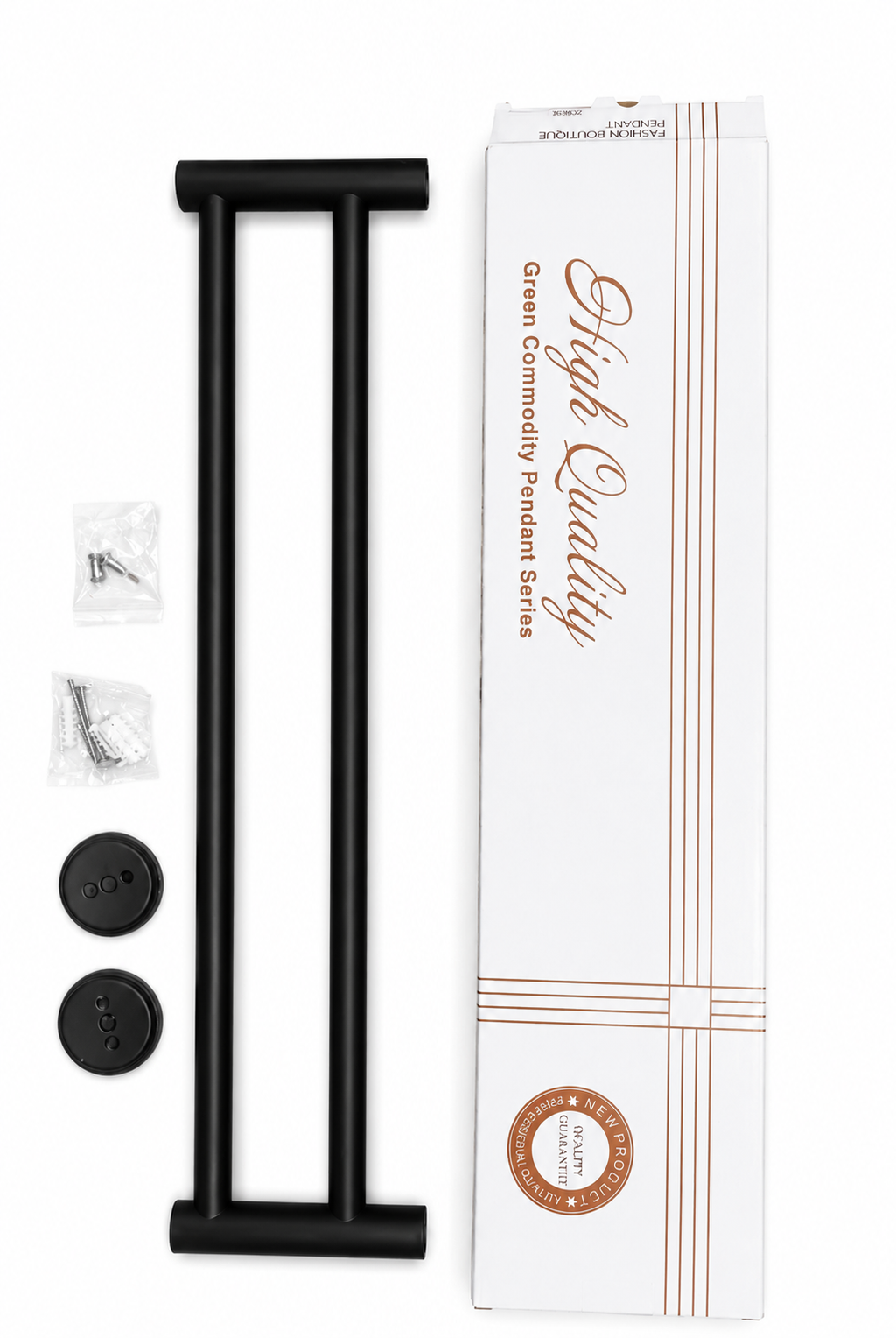 60cm Double Towel Rail Wall Mounted Stainless Steel - Matte Black