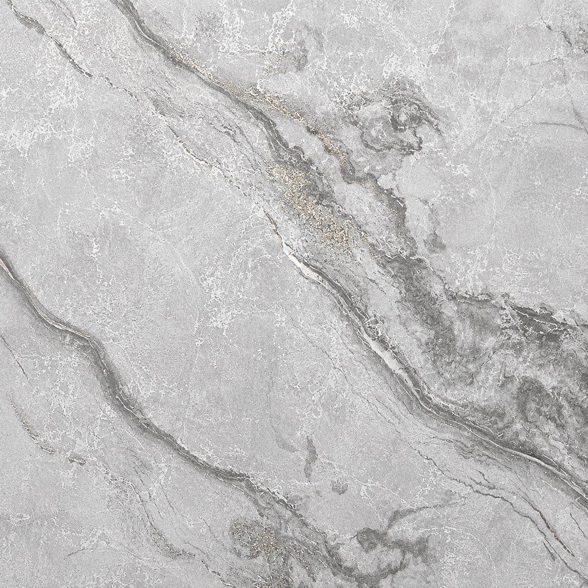 3D Light Grey Marble Vinyl Wallpaper - 15.6m x 1m